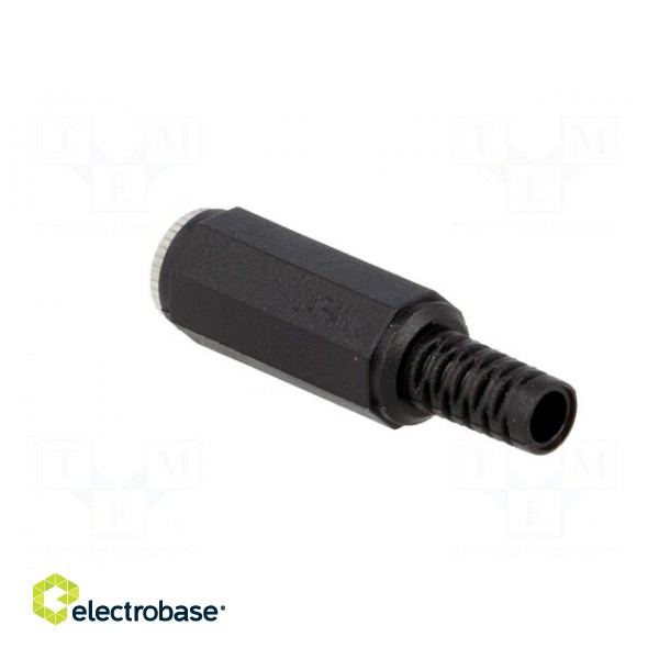 Plug | Jack 3,5mm | female | stereo | ways: 3 | straight | for cable | 4mm image 4