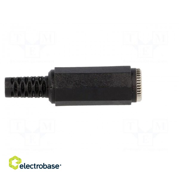 Plug | Jack 3,5mm | female | stereo | straight | for cable | soldering фото 7