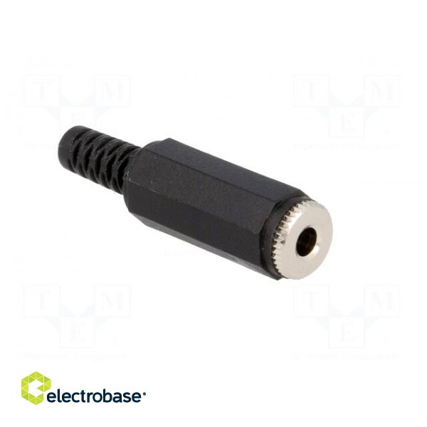 Plug | Jack 3,5mm | female | stereo | straight | for cable | soldering фото 8