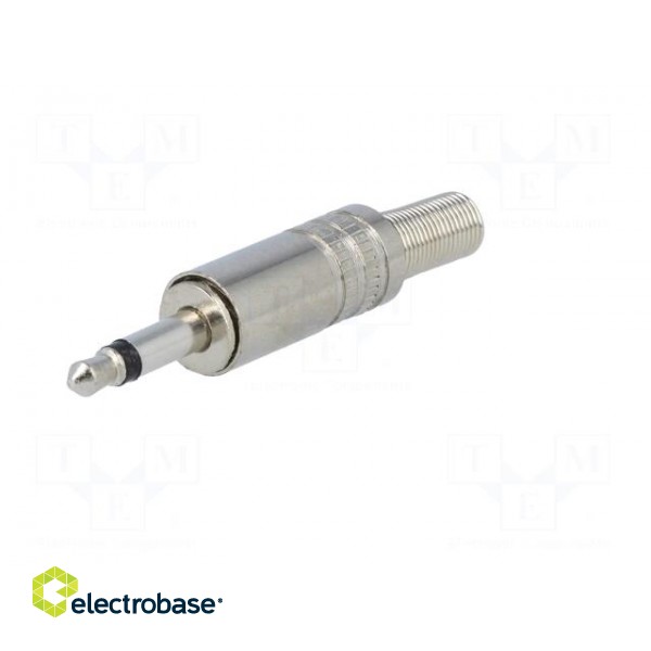 Plug | Jack 3,5mm | male | mono | straight | for cable | soldering image 2