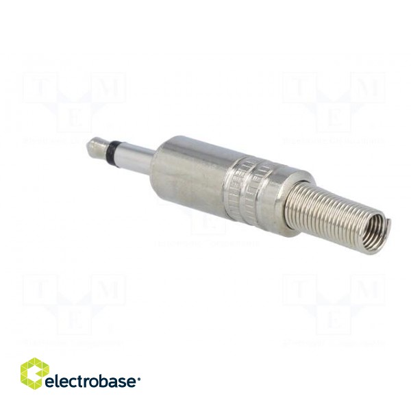 Plug | Jack 3,5mm | male | mono | straight | for cable | soldering paveikslėlis 4