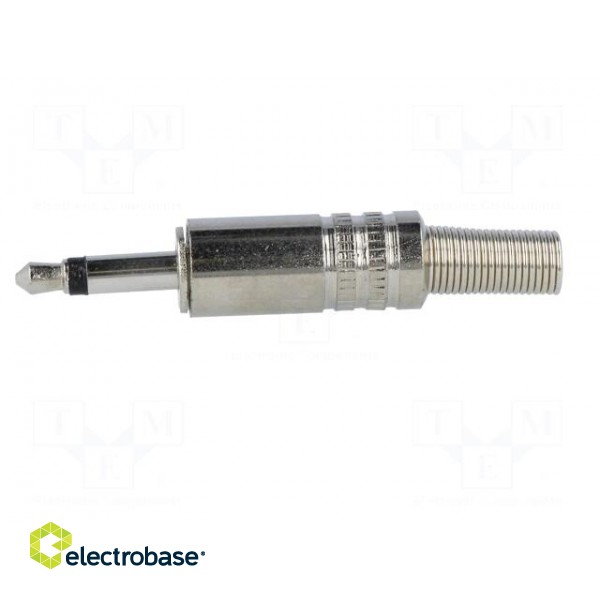 Plug | Jack 3,5mm | male | mono | straight | for cable | soldering paveikslėlis 3
