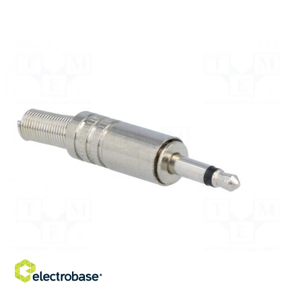 Plug | Jack 3,5mm | male | mono | straight | for cable | soldering image 8
