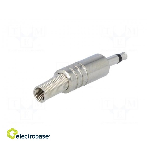 Plug | Jack 3,5mm | male | mono | straight | for cable | soldering фото 6