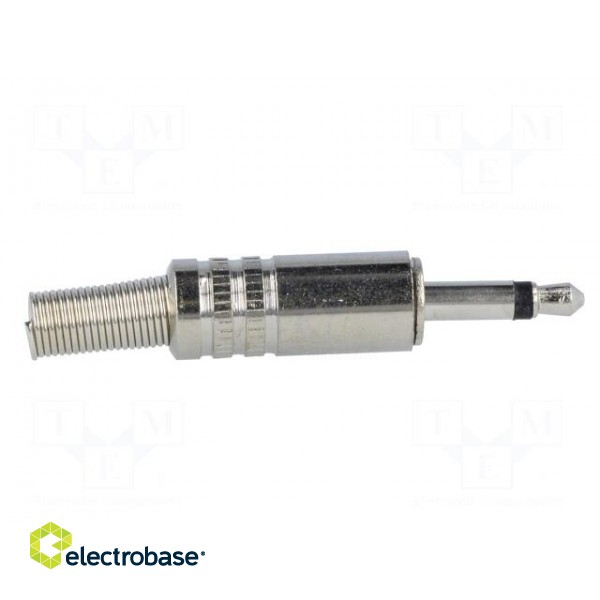 Plug | Jack 3,5mm | male | mono | straight | for cable | soldering фото 7