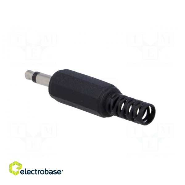 Plug | Jack 3,5mm | male | mono,with strain relief | ways: 2 | straight image 4