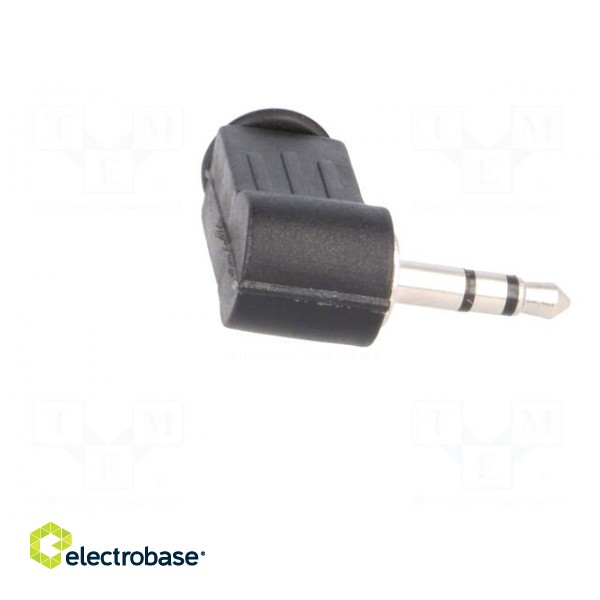 Plug | Jack 3,5mm | male | stereo | angled 90° | for cable | soldering image 7