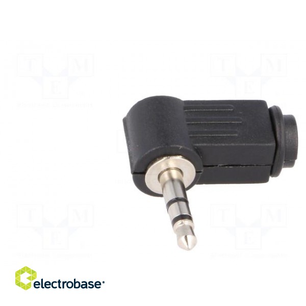 Plug | Jack 3,5mm | male | stereo | angled 90° | for cable | soldering image 9