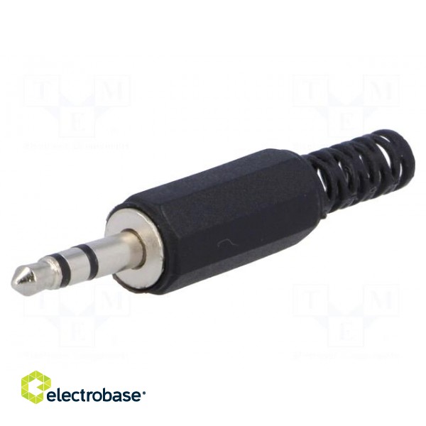 Plug | Jack 3,5mm | male | stereo,with strain relief | ways: 3 image 1