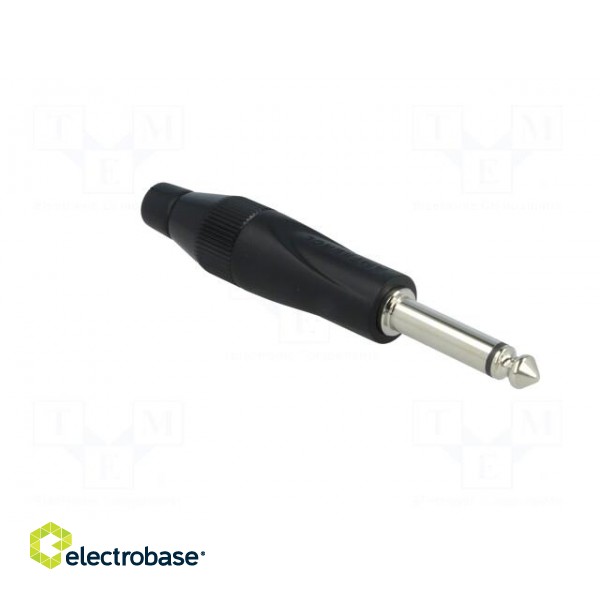 Plug | Jack 6,3mm | male | mono | ways: 2 | straight | for cable | black image 8