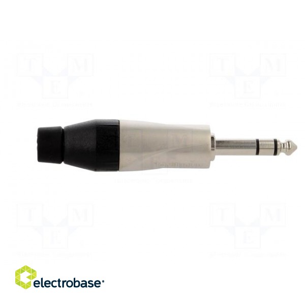 Plug | Jack 6,3mm | male | stereo | ways: 3 | straight | for cable | silver image 7