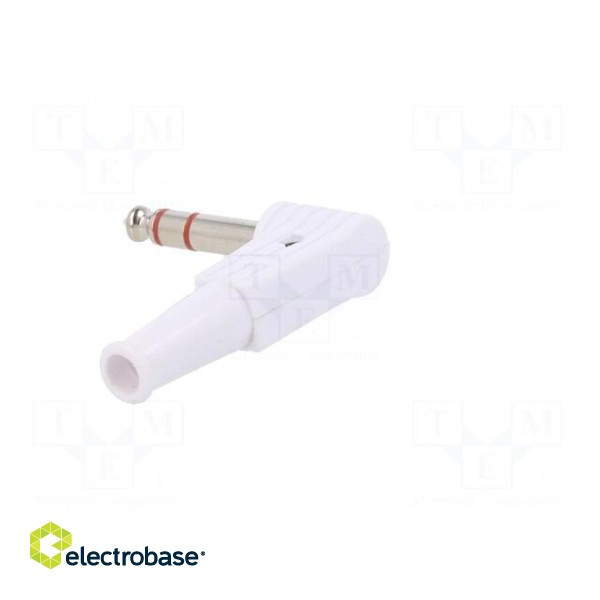 Plug | Jack 6,3mm | male | stereo | ways: 3 | angled 90° | for cable image 6
