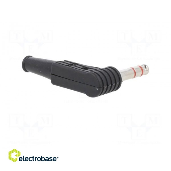 Plug | Jack 6,3mm | male | stereo | ways: 3 | angled 90° | for cable image 6