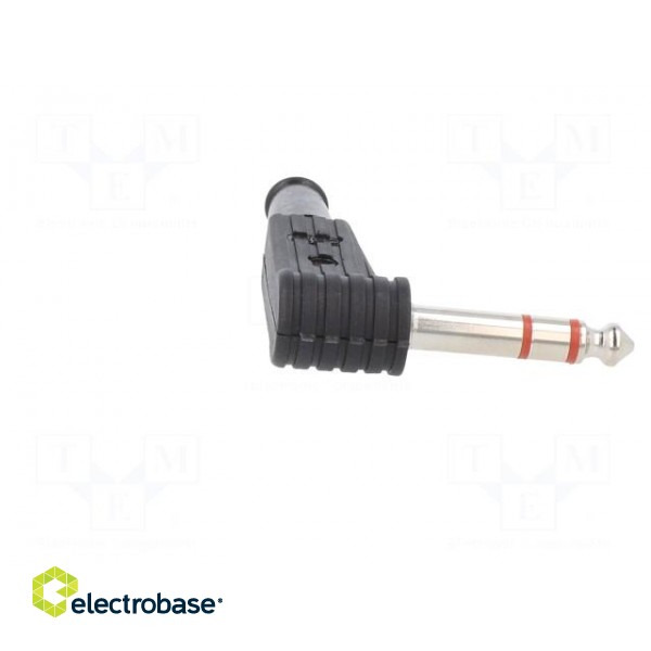 Plug | Jack 6,3mm | male | stereo | ways: 3 | angled 90° | for cable image 7