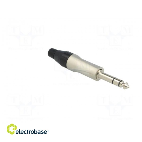 Plug | Jack 6,35mm | male | stereo | straight | for cable | soldering image 8