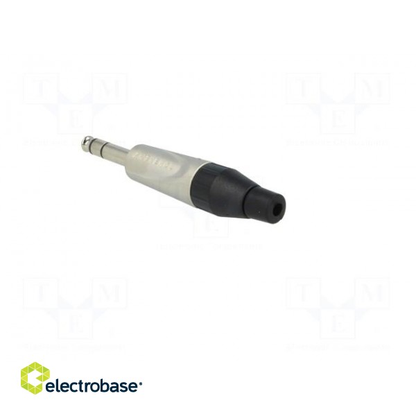 Plug | Jack 6,35mm | male | stereo | straight | for cable | soldering image 4