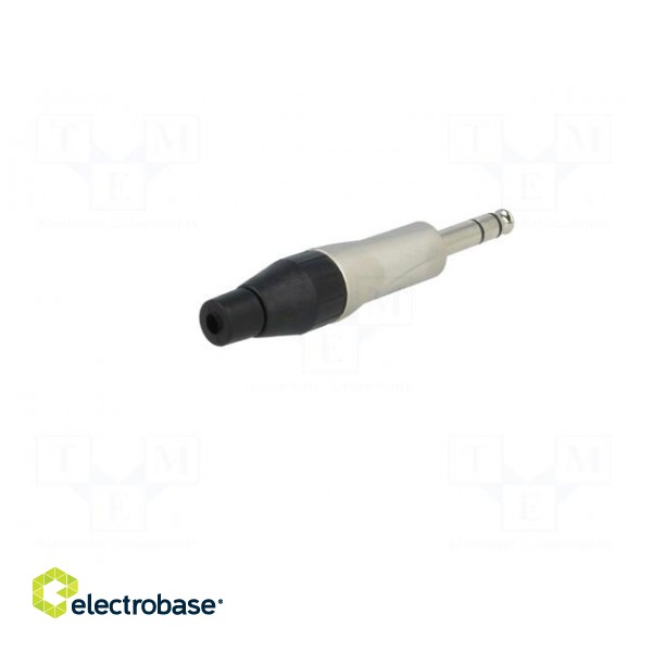 Plug | Jack 6,35mm | male | stereo | straight | for cable | soldering image 6