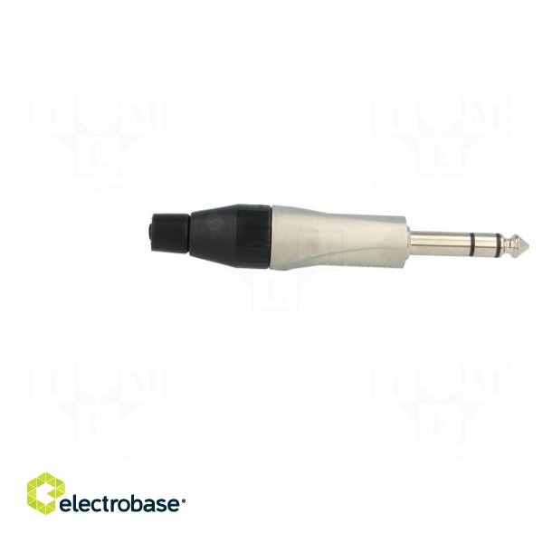 Plug | Jack 6,35mm | male | stereo | straight | for cable | soldering image 7