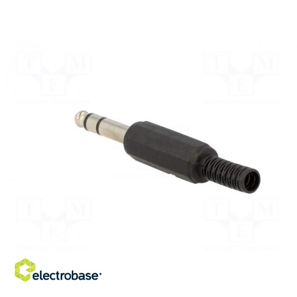Plug | Jack 6,3mm | male | stereo,with strain relief | ways: 3 image 4