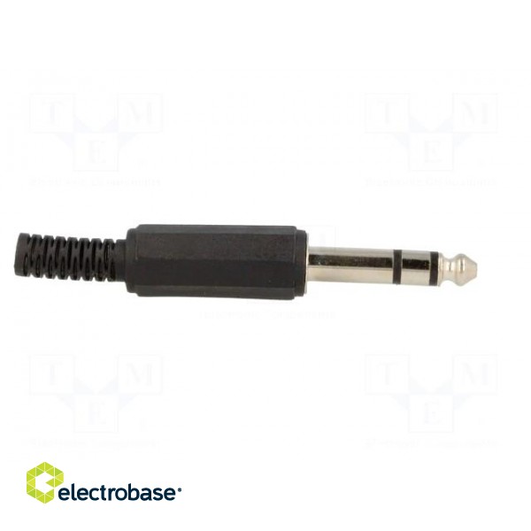 Plug | Jack 6,3mm | male | stereo | with strain relief | straight image 7