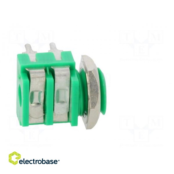 Socket | Jack 3,5mm | female | mono | ways: 2 | angled 90° | THT | green | S6 image 7