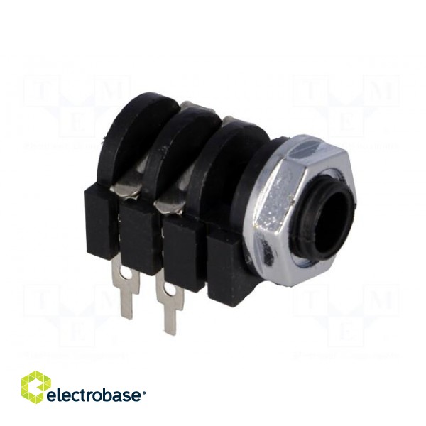 Socket | Jack 6,3mm | female | mono | high,with on/off switch | THT фото 8