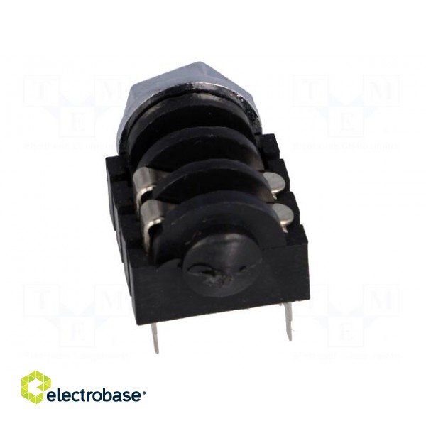 Socket | Jack 6,3mm | female | mono | high,with on/off switch | THT фото 5