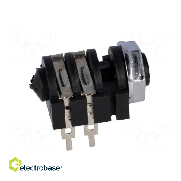 Socket | Jack 6,3mm | female | mono | high,with on/off switch | THT фото 7