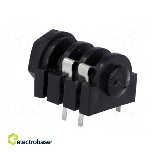 Socket | Jack 6,3mm | female | mono | with on/off switch | THT фото 4
