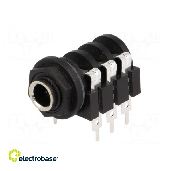 Socket | Jack 6,3mm | female | stereo,with double switch | ways: 3 image 2