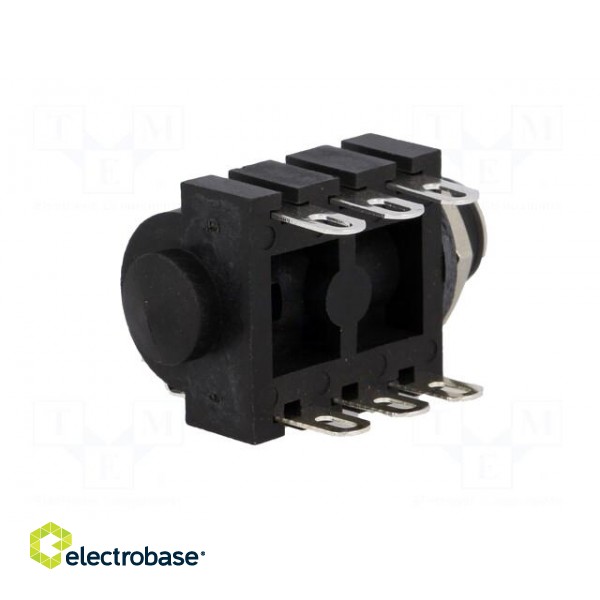 Socket | Jack 6,3mm | female | stereo,with double switch | ways: 3 image 6