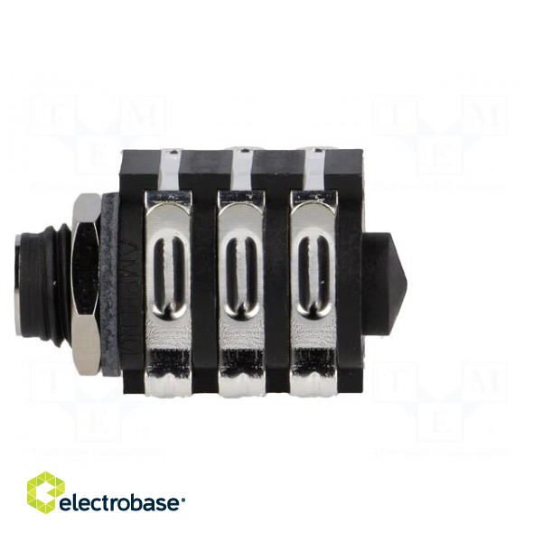 Socket | Jack 6,3mm | female | stereo,with double switch | ways: 3 image 3