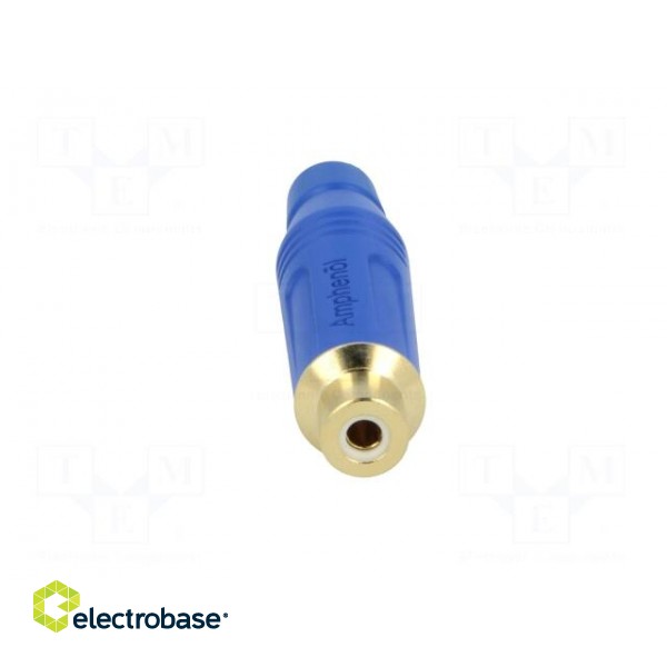 Plug | RCA | female | straight | soldering | blue | gold-plated | 3÷7mm image 9