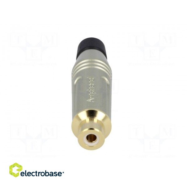 Plug | RCA | female | straight | soldering | grey | gold-plated | 3÷7mm image 9