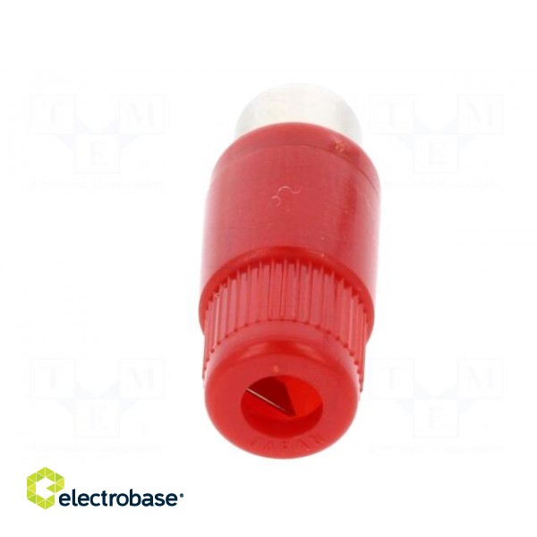 Plug | RCA | female | straight | soldering | red | nickel plated фото 5