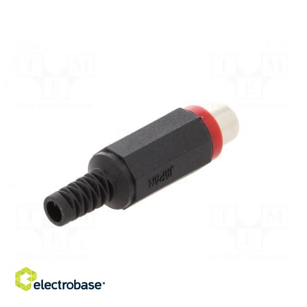 Plug | RCA | female | with strain relief | straight | soldering фото 6