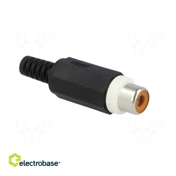 Plug | RCA | female | with strain relief | straight | soldering фото 8