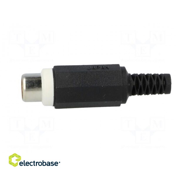 Plug | RCA | female | with strain relief | straight | soldering фото 3