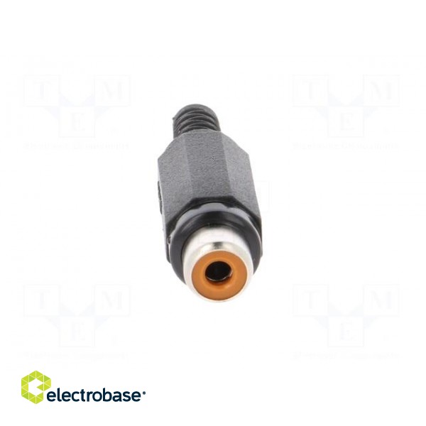 Plug | RCA | female | with strain relief | straight | soldering фото 9