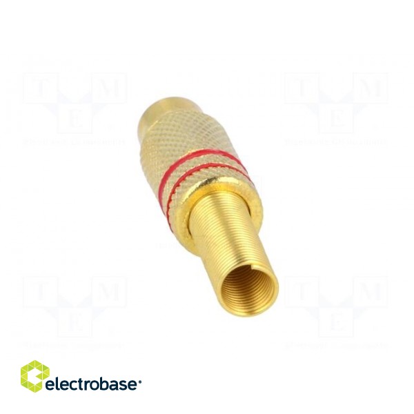 Plug | RCA | female | with strain relief | straight | soldering | 5mm фото 5