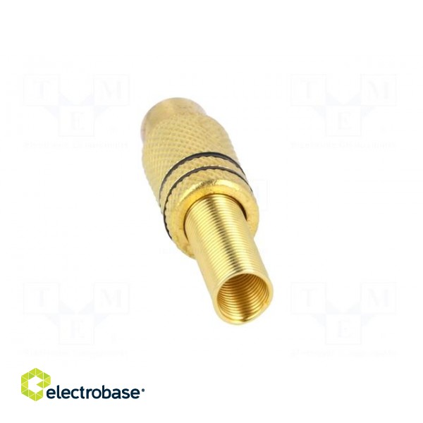 Plug | RCA | female | with strain relief | straight | soldering | 5mm image 5