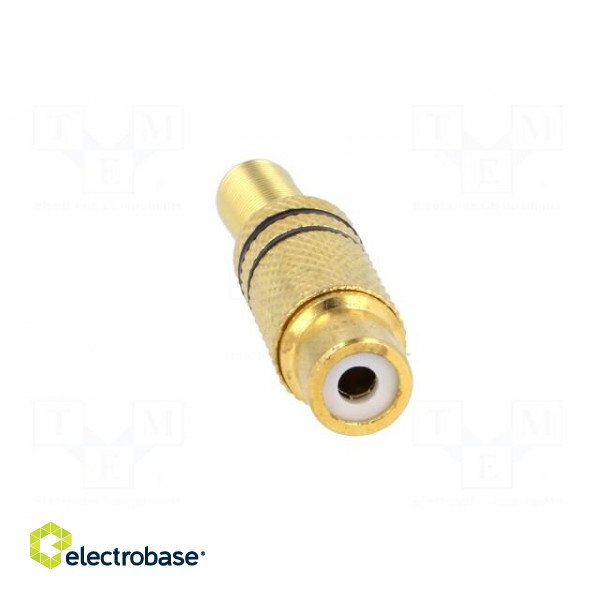 Plug | RCA | female | with strain relief | straight | soldering | 5mm image 9