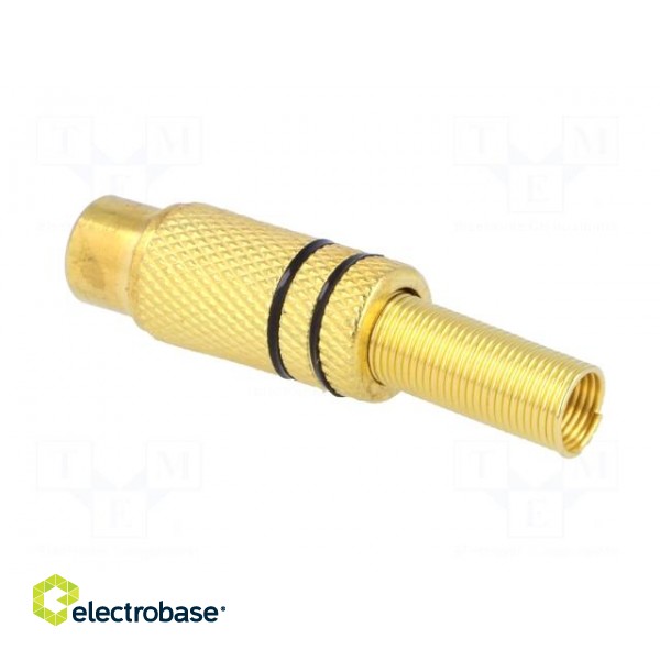 Plug | RCA | female | with strain relief | straight | soldering | 5mm image 4