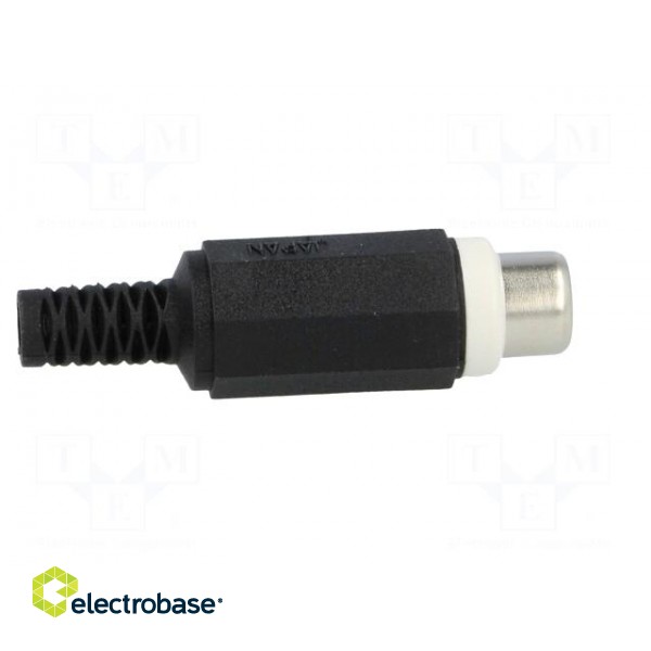 Plug | RCA | female | with strain relief | straight | soldering фото 7