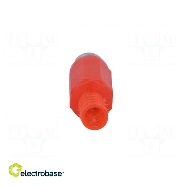 Plug | RCA | female | with strain relief | straight | soldering | red image 5