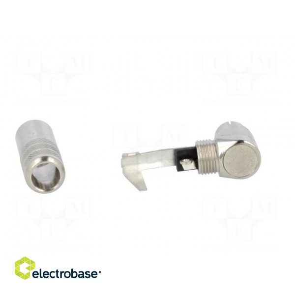 Plug | RCA | male | angled 90° | soldering | silver | nickel plated фото 5