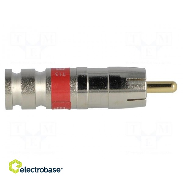 Plug | RCA | male | compression | Cable: RG59 | 75Ω | 3GHz фото 7