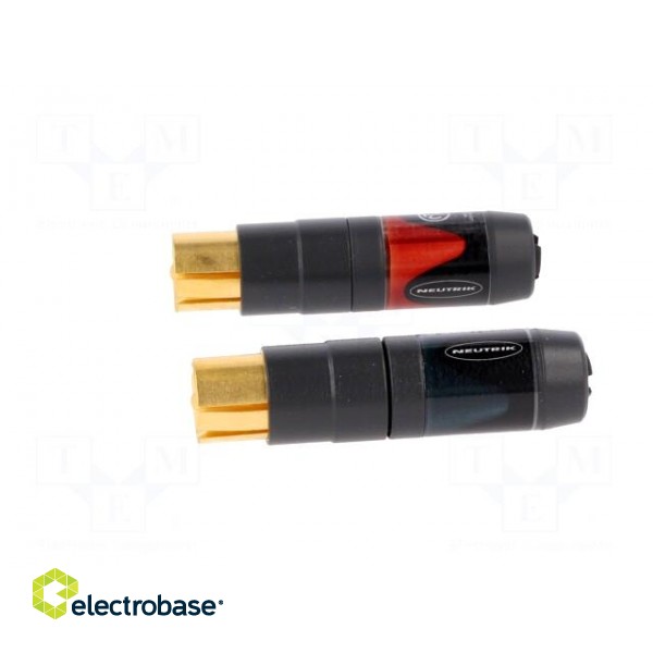 Plug | RCA | male | straight | soldering | gold-plated | for cable paveikslėlis 3