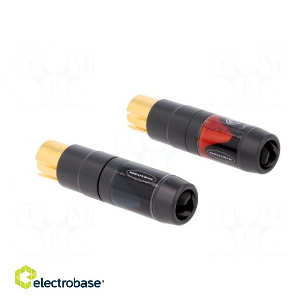 Plug | RCA | male | straight | soldering | gold-plated | for cable фото 4