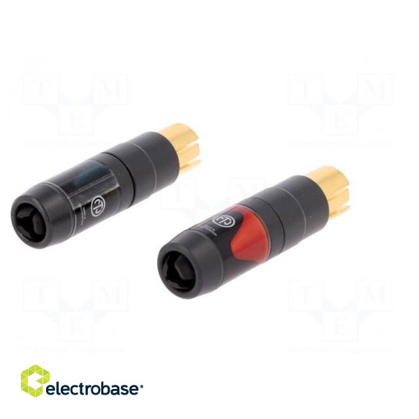 Plug | RCA | male | straight | soldering | gold-plated | for cable фото 6